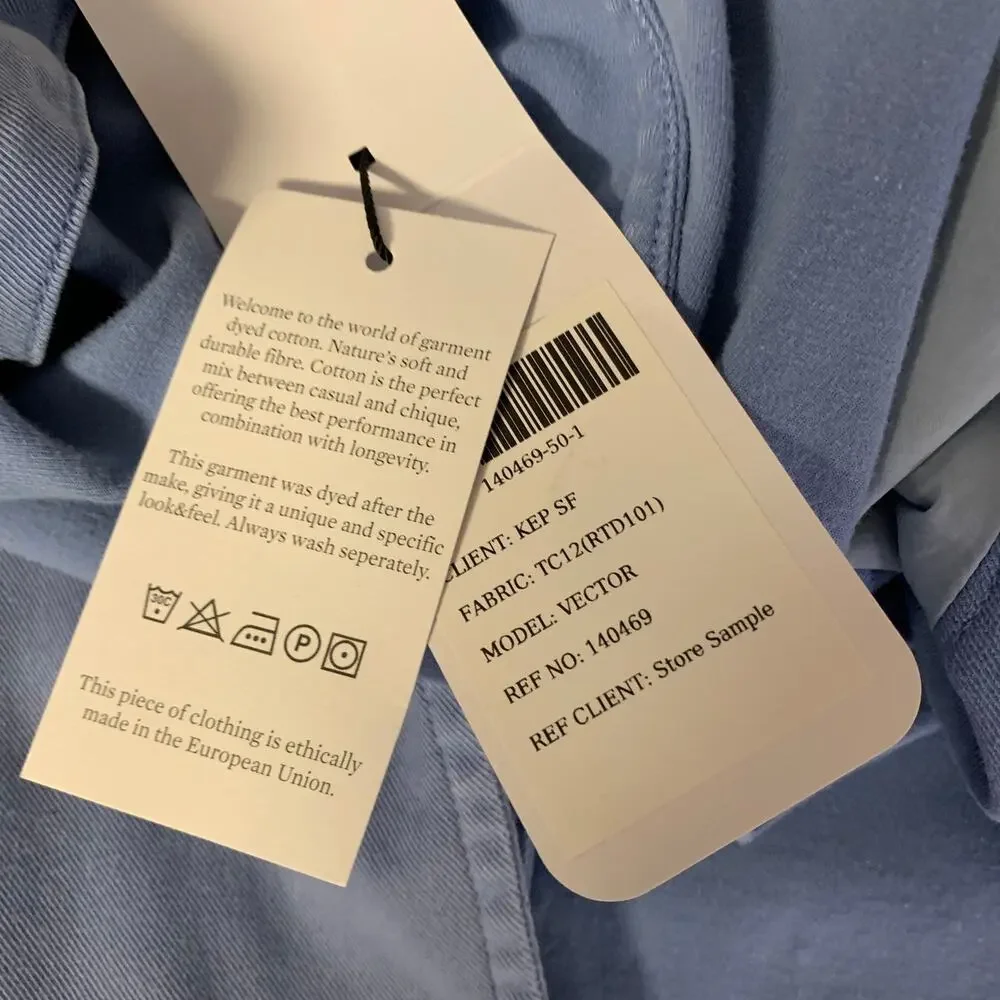 KLEIN EPSTEIN & PARKER Size 40 Blue Lyocel Blend Notch Lapel Sport Coat